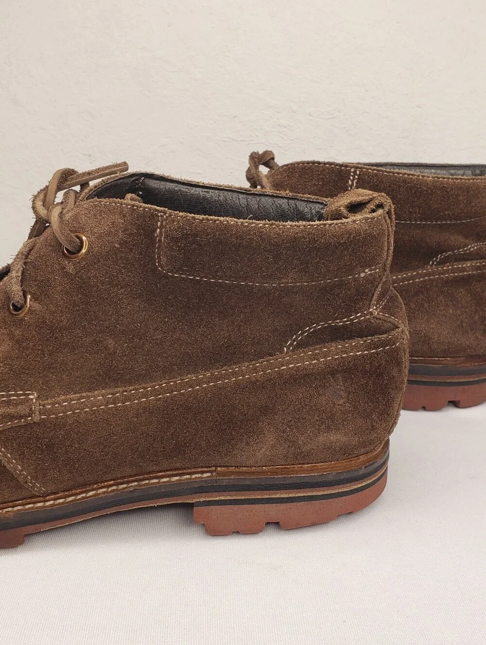 John Varvatos Brown Suede Chukka Boots